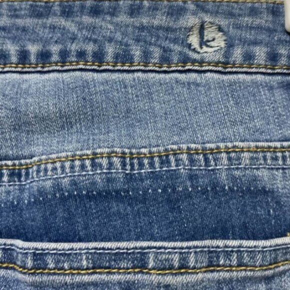 Kensie Distressed Ripped Skinny Jeans Size 14 | Blue Denim Stretch Y2K - Picture 8 of 12